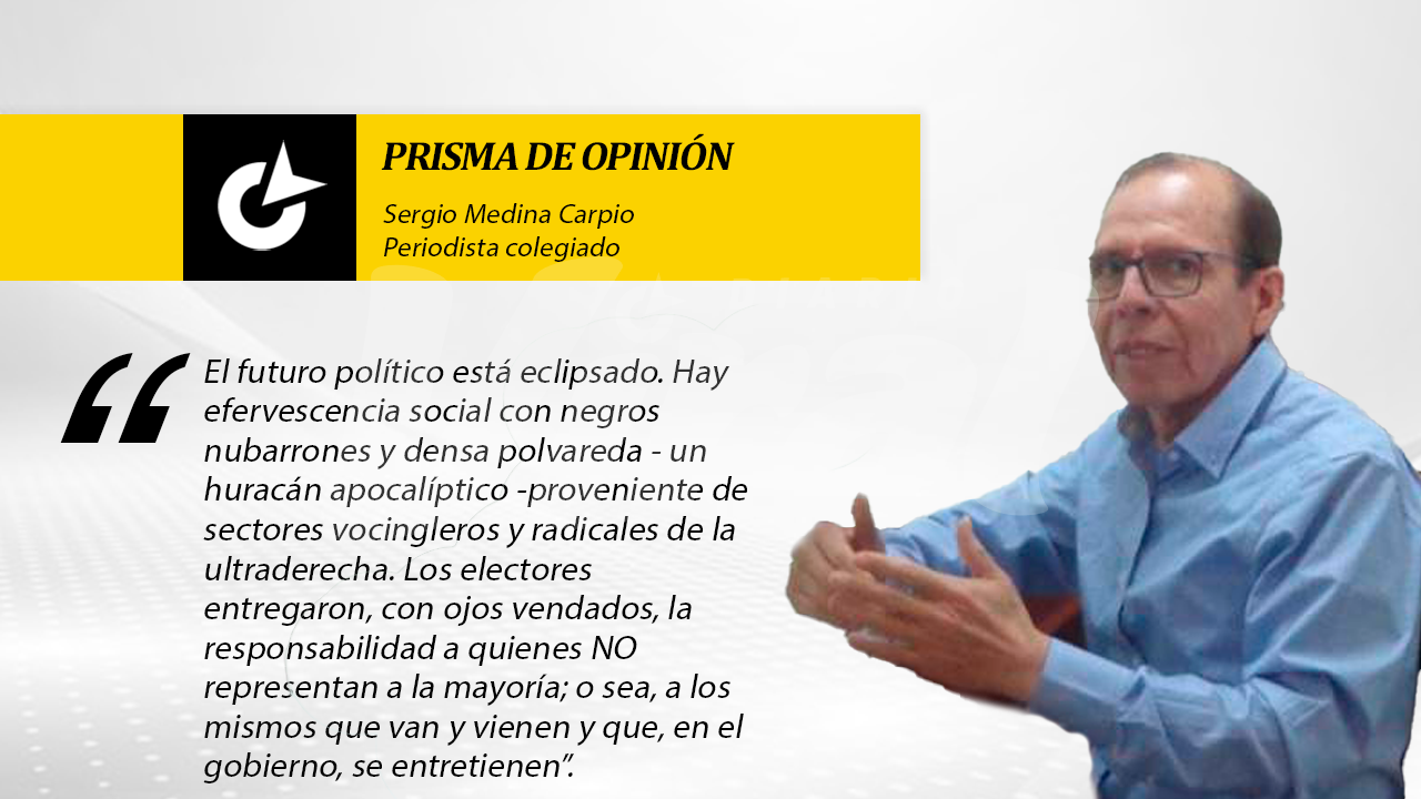 Densa polvareda y negros nubarrones